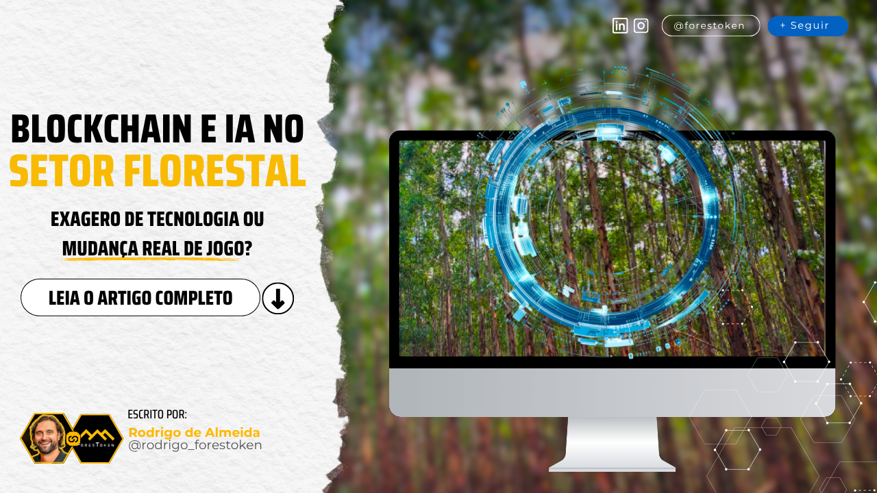 Blockchain e IA no setor florestal: exagero de tecnologia ou mudança real de jogo?